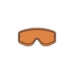 RACING GOGGLES DOUBLE LENS ORANGE