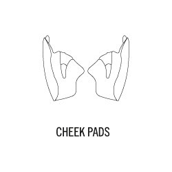 CHEEK PADS STREET EVO 14