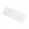 LOGO STICKER WHITE/ORANGE